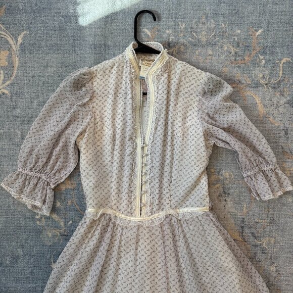 Vintage Gunne Sax by Jessica McClintock Prairie Dress - Picture 2 of 8